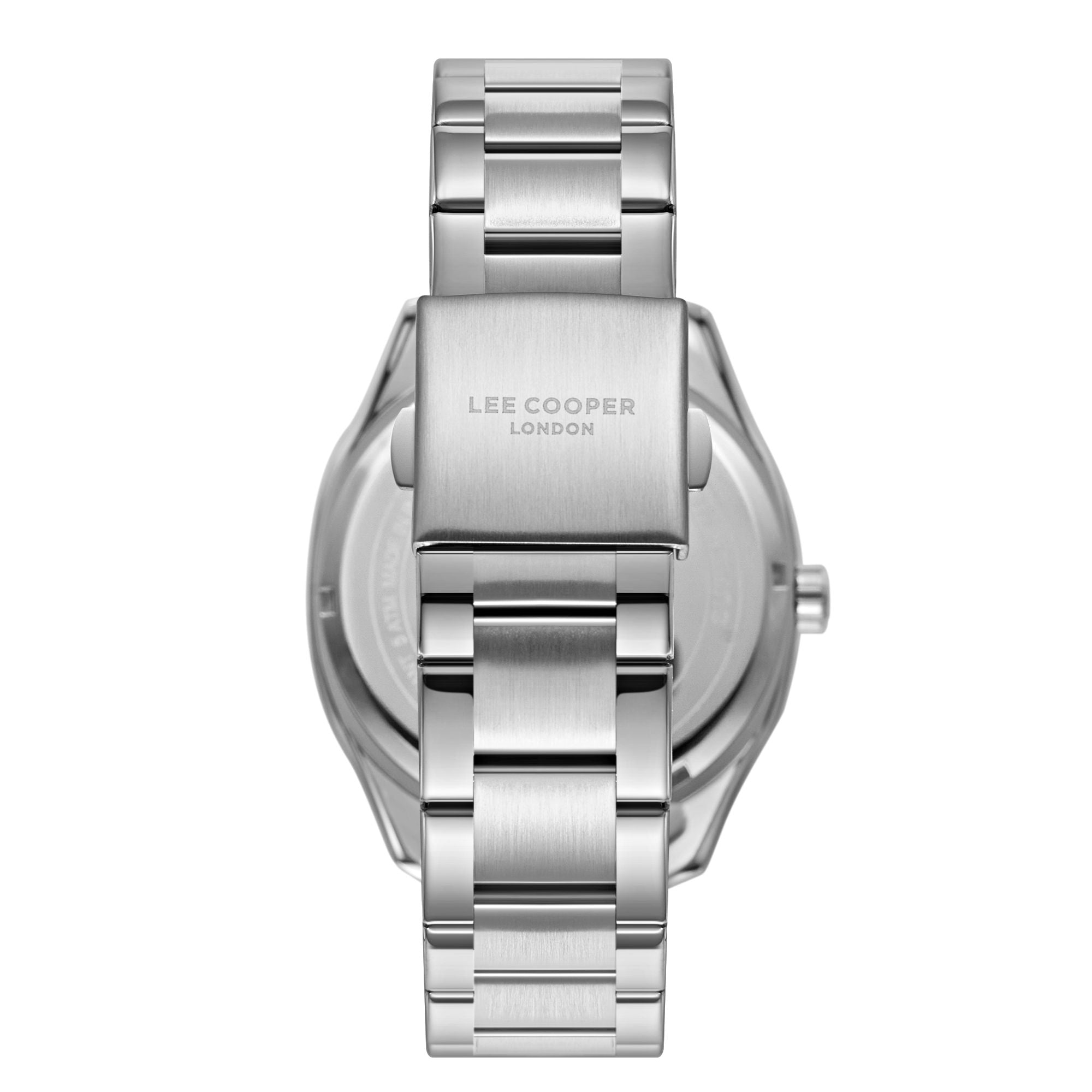 Lee Cooper LC08007.530 men's analog watch featuring a round two-tone silver and rose gold case with a silver dial.

