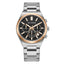 Lee Cooper LC08084.550 men's multifunction watch featuring a silver case and black dial.
