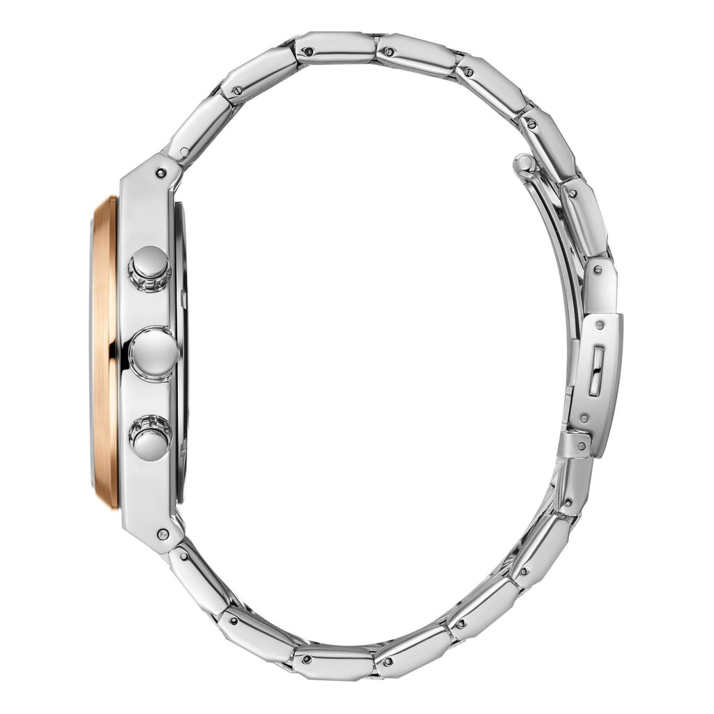 Lee Cooper LC08084.550 men's multifunction watch featuring a silver case and black dial.
