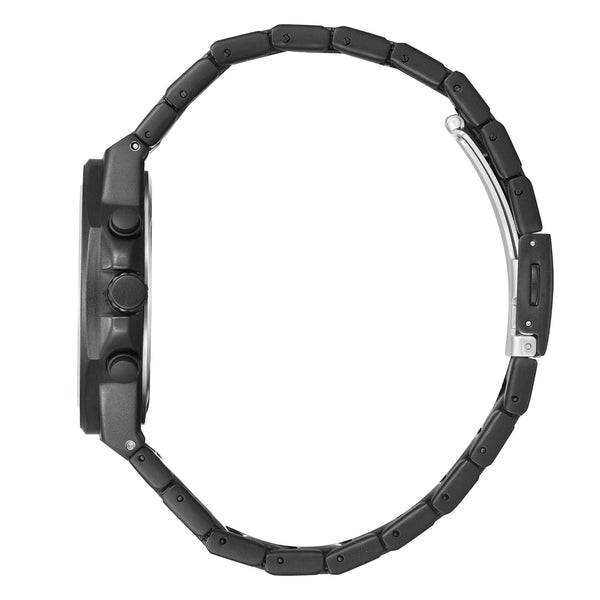 Lee Cooper LC08087.660 men's multifunction watch featuring a round black case and grey dial.
