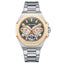 Lee Cooper LC08124.560 men's analog watch featuring a silver case and gunmetal grey dial.
