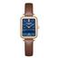 Lee Cooper LC08208.494 women's analog watch featuring a square rose gold case and camel leather strap.
