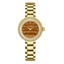Lee Cooper LC08279.140 women's analog watch featuring a round gold case and matching gold strap.
