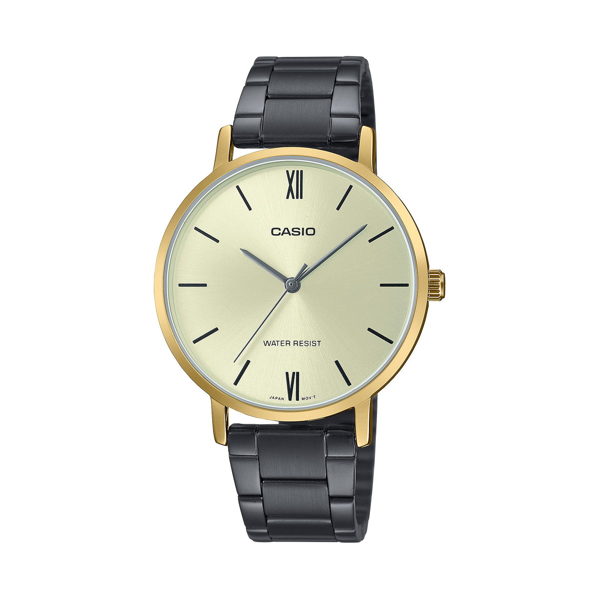 Casio watch with black and gold strap on a white background Main image