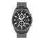 Lee Cooper LC07515.650 men's multifunction watch featuring a round black dial and  metal strap.
