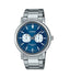 Casio MTP-E335D-2E1 men’s stainless steel analog wristwatch with silver dial and date display