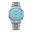 Citizen Tsuyosa NJ0151-53L men’s automatic watch with sky blue dial, stainless steel bracelet, sapphire crystal, and date display