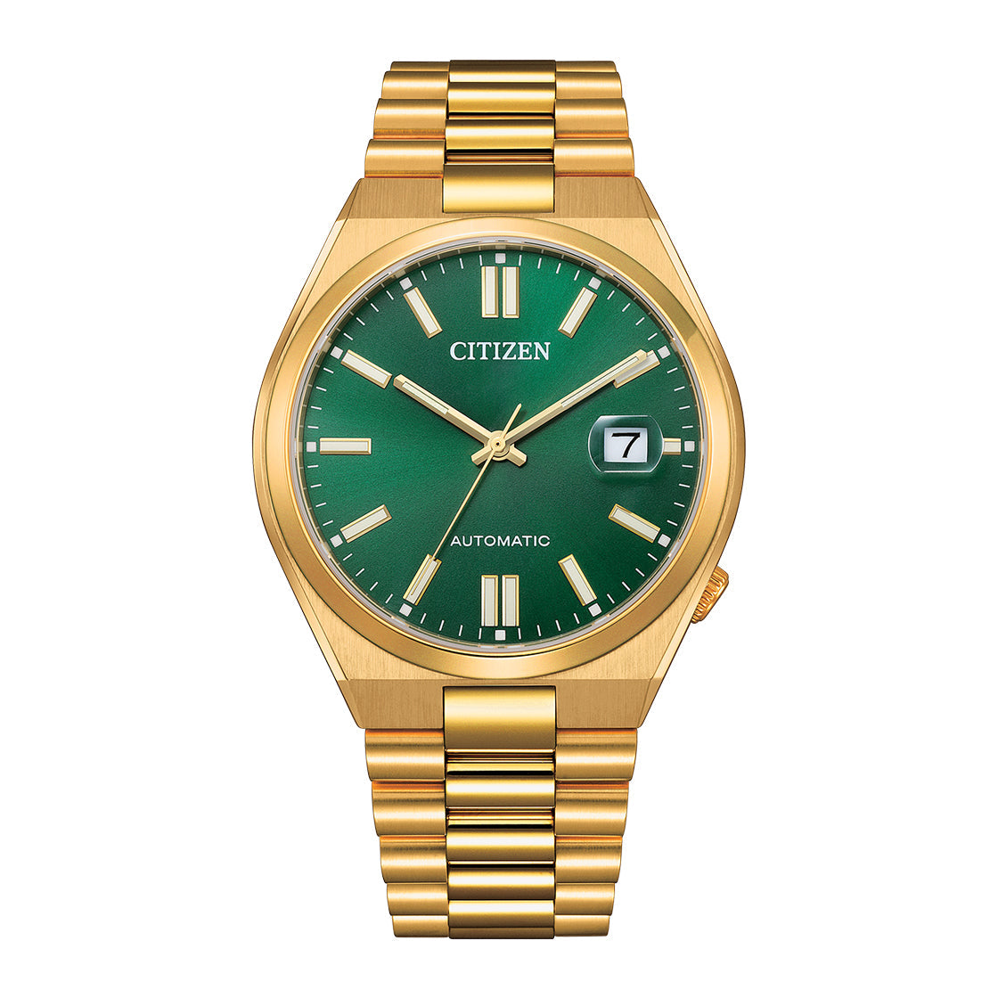 Citizen - NJ0152-51X - Green Dial Mechanical Stainless Steel Watch For Men Main image