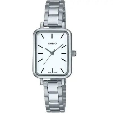 Casio LTP-V009D-7E women’s stainless steel analog watch with silver dial and quartz movement elegant wristwatch