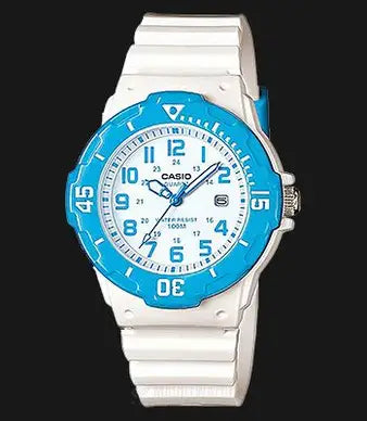 Casio LRW-200H-2B women’s analog sports watch with navy blue dial, resin strap, and 100m water resistance for everyday and sporty use