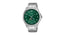 Casio MTP-M110D-3A men’s analog watch with stainless steel band, silver dial, and date display in elegant minimalist design