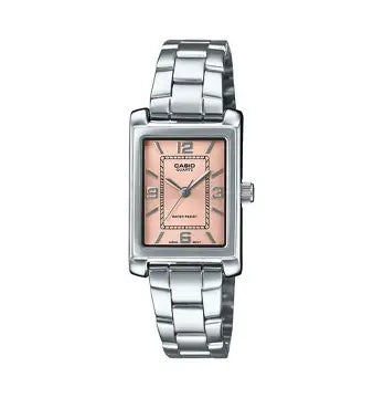 Casio Enticer LTP-1234DD-4A women’s rose gold stainless steel analog wristwatch with elegant dial design