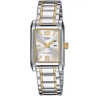 Casio Enticer 1235SG-7A men’s silver dial stainless steel analog wristwatch with elegant design and water-resistant build Main image