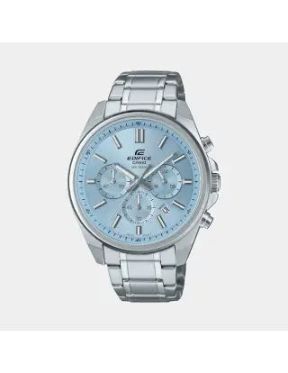 Casio Edifice EFV-650D-2B men's blue dial stainless steel chronograph watch Main image