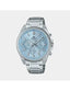 Casio Edifice EFV-650D-2B men's blue dial stainless steel chronograph watch