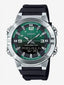 Casio AMW-870A-3A men’s stainless steel analog digital wristwatch silver sporty water resistant watch with dual time display
