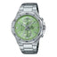 Casio Edifice EFV-640D-3A men's green dial stainless steel chronograph watch