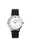 Casio MTP-VT04L-7E men’s analog wristwatch with silver dial and black leather strap minimalist classic design