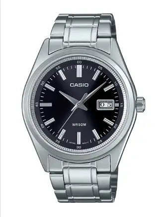 Casio B180D-1A1VDF vintage digital stainless steel watch with LED backlight Main image