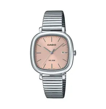 Casio LTP-B166D-4A women’s analog watch with stainless steel strap and rose gold dial elegant minimalist design Main image
