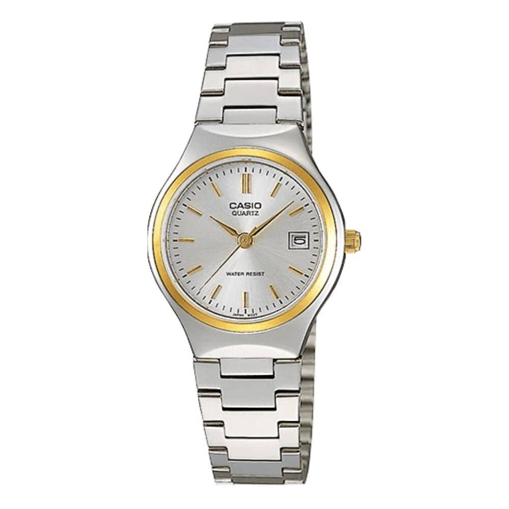 Casio LTP-1170G-7A women’s gold tone analog quartz wristwatch with stainless steel bracelet and elegant minimalist dial design Main image