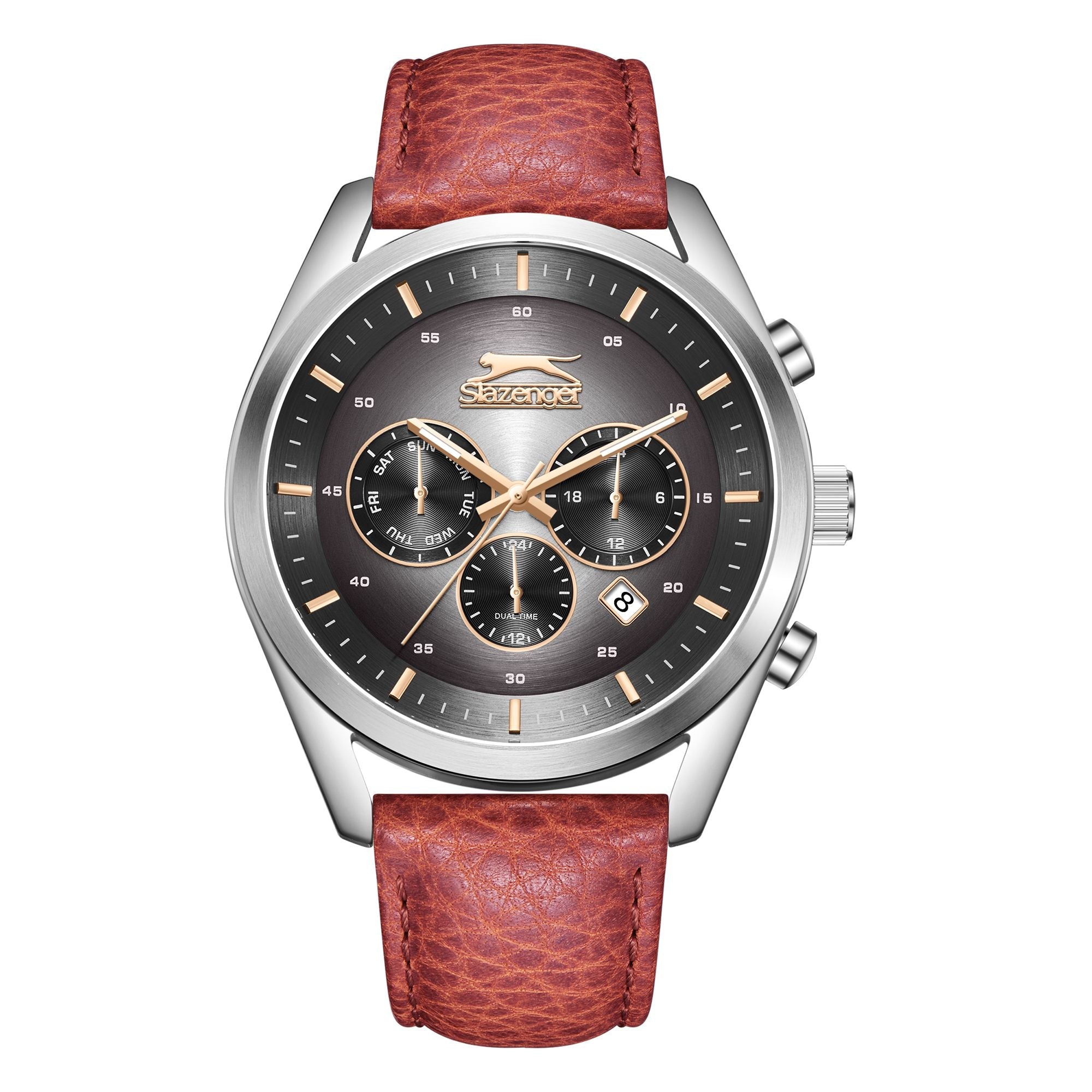 Slazenger - SL.9.2395.2.05 -Quartz Multifunction leather Strap Watch For Men's Main image