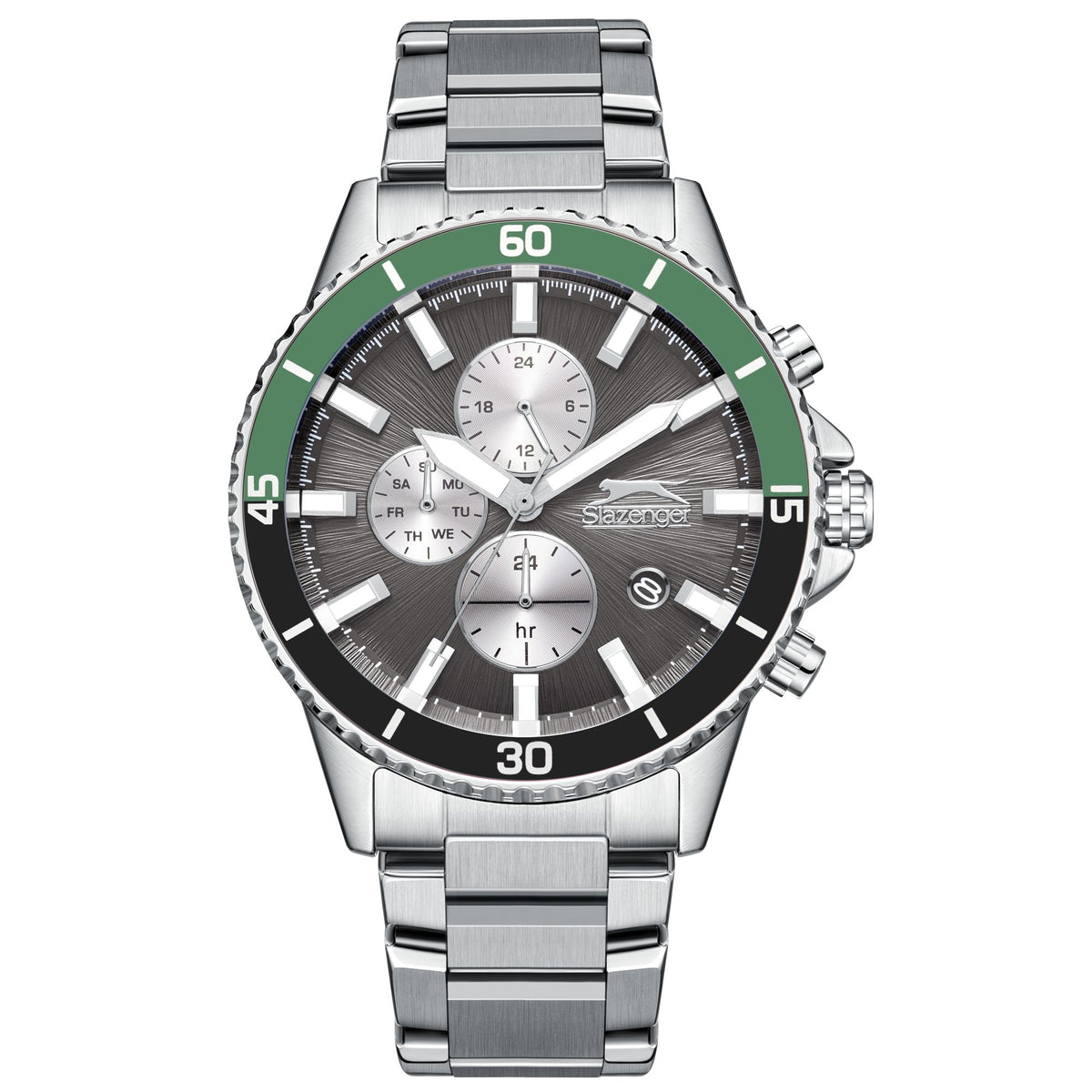 Slazenger - SL.9.2410.2.03 - Stainless Steel Multifunction Watch For Men's