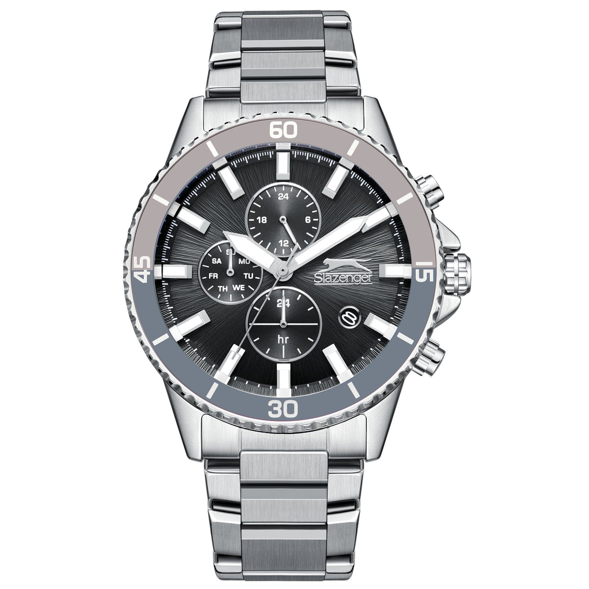Slazenger - SL.9.2410.2.06 - Stainless Steel Multifunction Watch For Men's