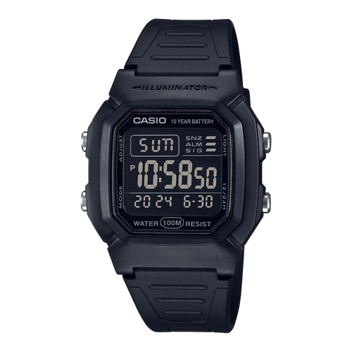 Casio W 800H 1A digital sports watch under 10000, available at Zamana.pk