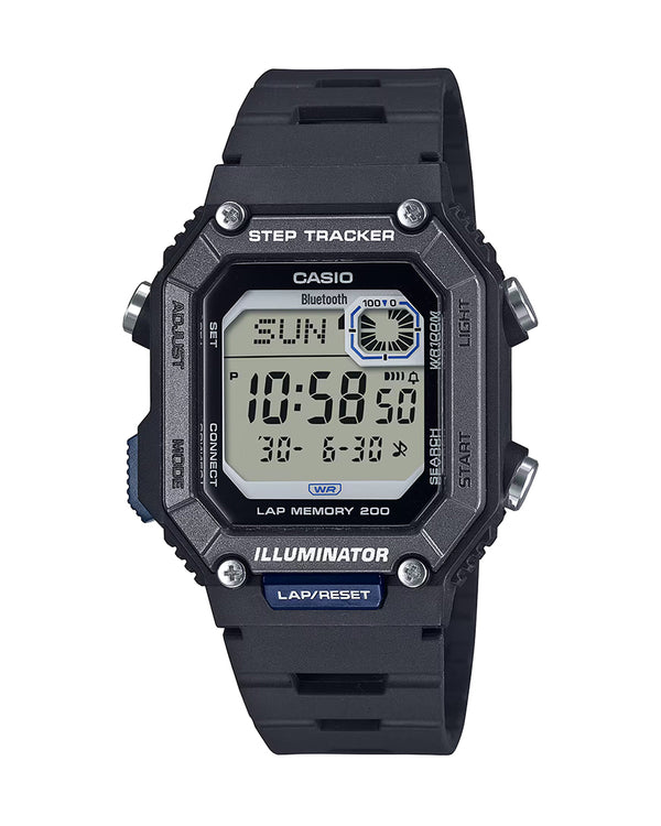 Casio General WS-B1000-1A men's digital watch, black strap, multi-function sports design