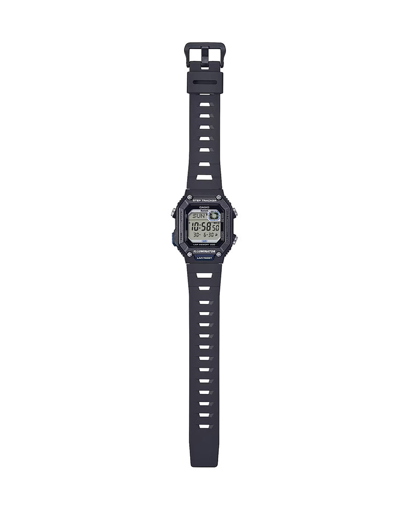 Casio General WS-B1000-1A men's digital watch, black strap, multi-function sports design