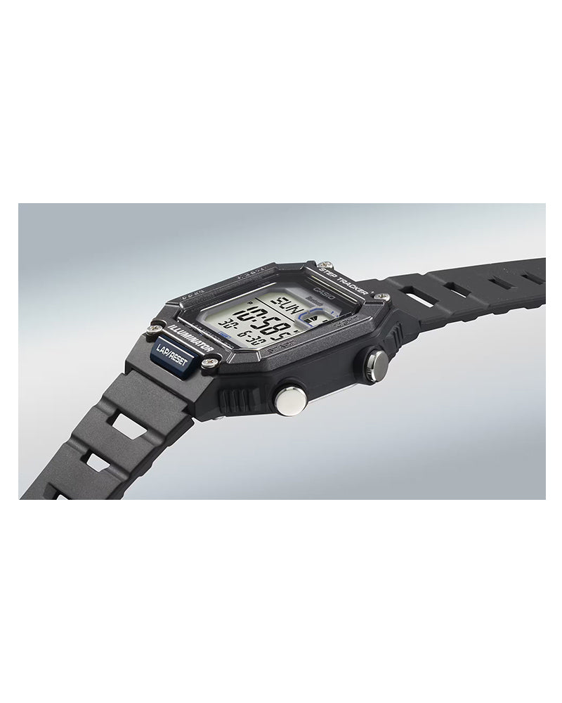 Casio General WS-B1000-1A men's digital watch, black strap, multi-function sports design