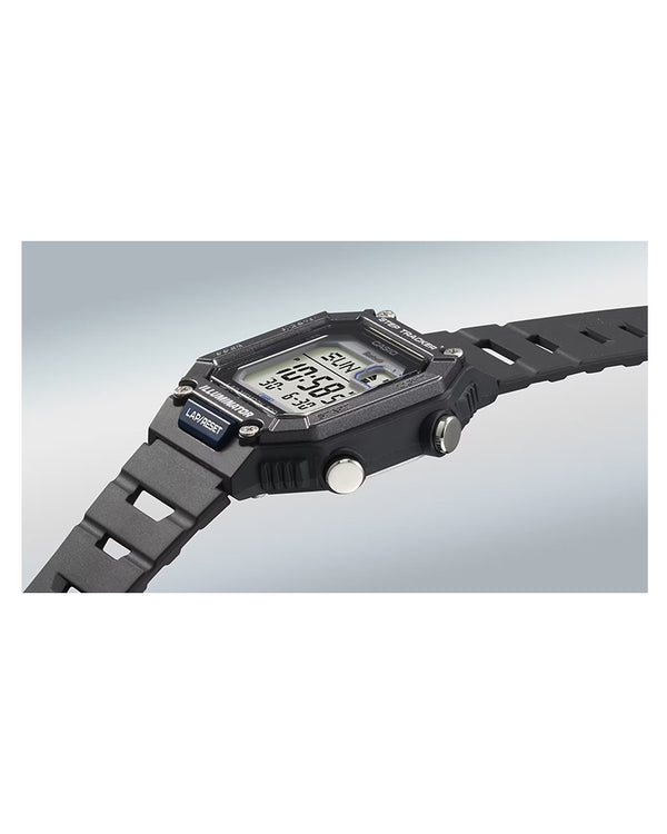 Casio General WS-B1000-1A men's digital watch, black strap, multi-function sports design