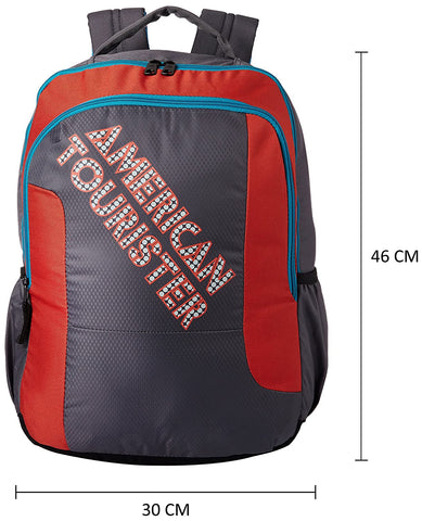 American Tourister 46 cms Grey Casual Backpack (AMT CRUNK 2017 BKPK 06 - GREY) - Zamana.pk
