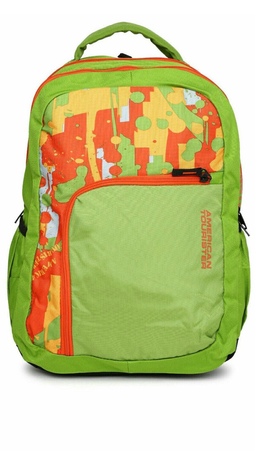 American Tourister Green Casual Backpack (Code 04 Lime) - Zamana.pk
