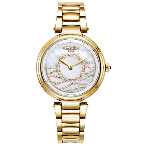 Roamer 600857 48 15 50 Lady Mermaid Steel Gold Watch