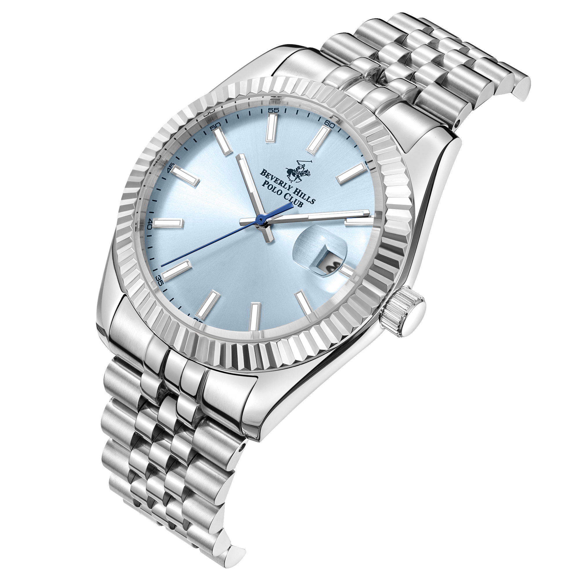 Beverly Hills Polo Club BP3018X.302 Men's Blue Dial Steel Strap Watch Secondary image