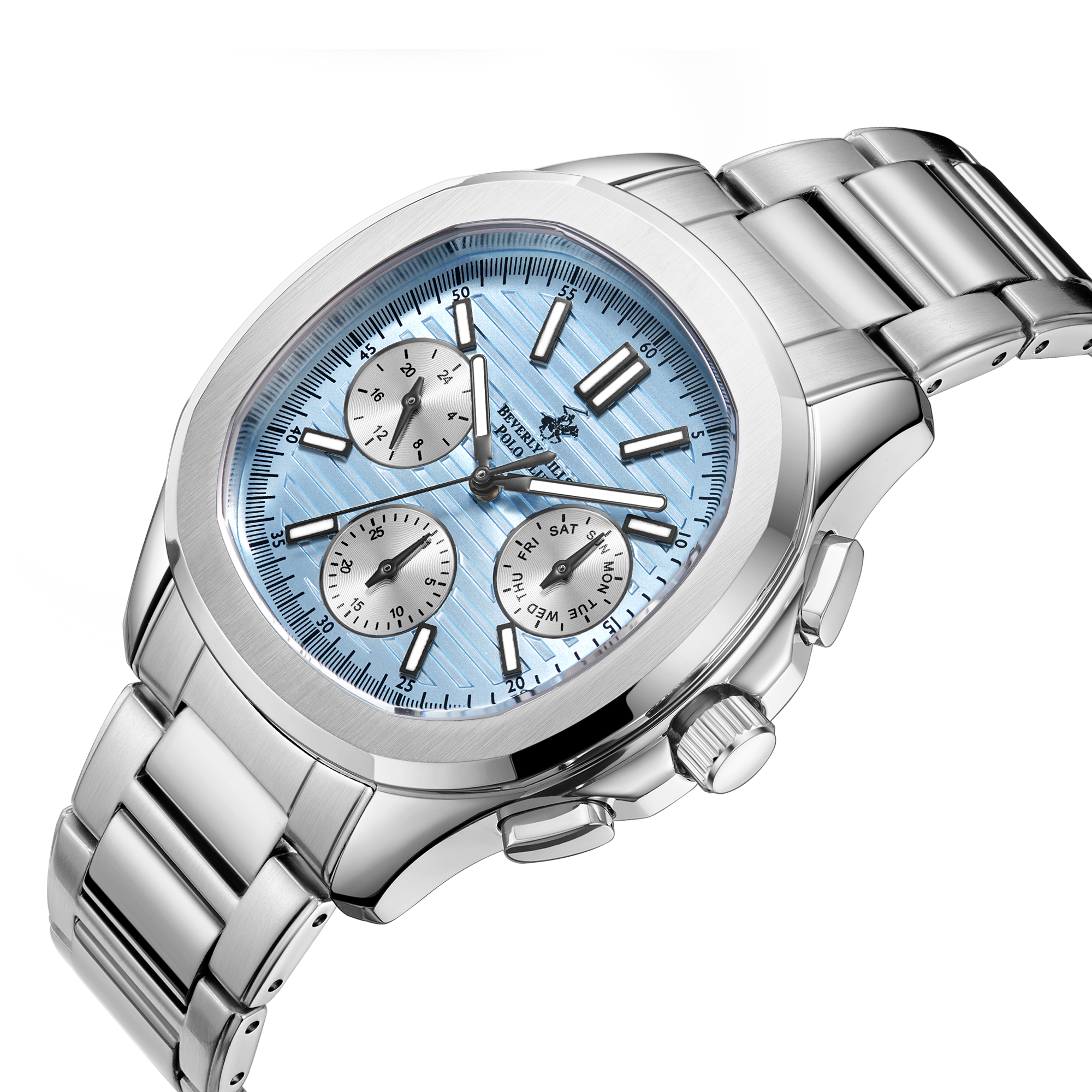 Beverly Hills Polo Club BP3212X.300 Men's Blue Dial Steel Strap Watch Secondary image