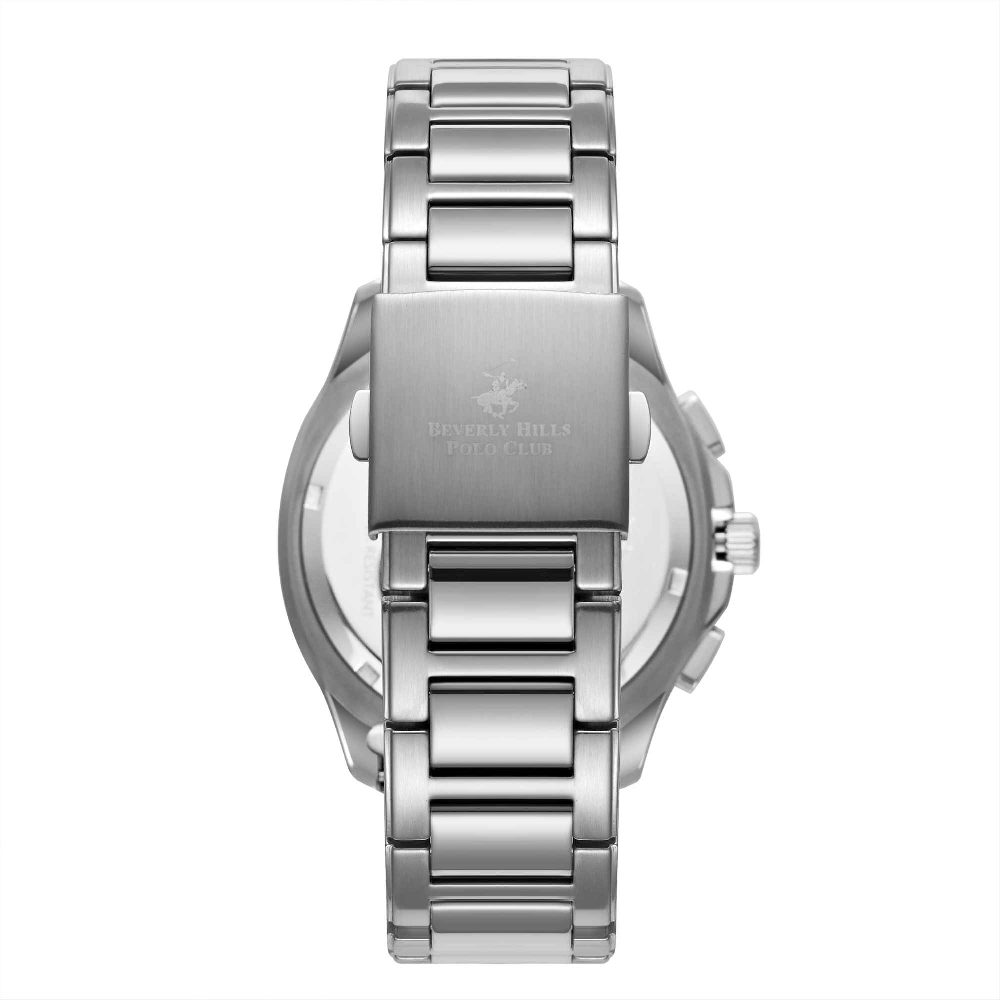 Beverly Hills Polo Club BP3212X.350 Men's Black to Grey Steel Strap Watch - Photo 4 - Zamana