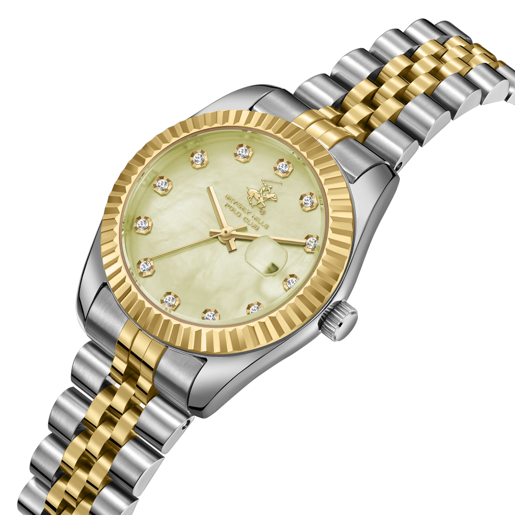 Beverly Hills Polo Club BP3654X.210 Women's Steel Strap & Clasp Detail - Zamana