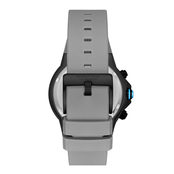 Beverly Hills Polo Club BP3784X.066 Men's Black Dial Silicone Strap Watch - Photo 4 - Zamana