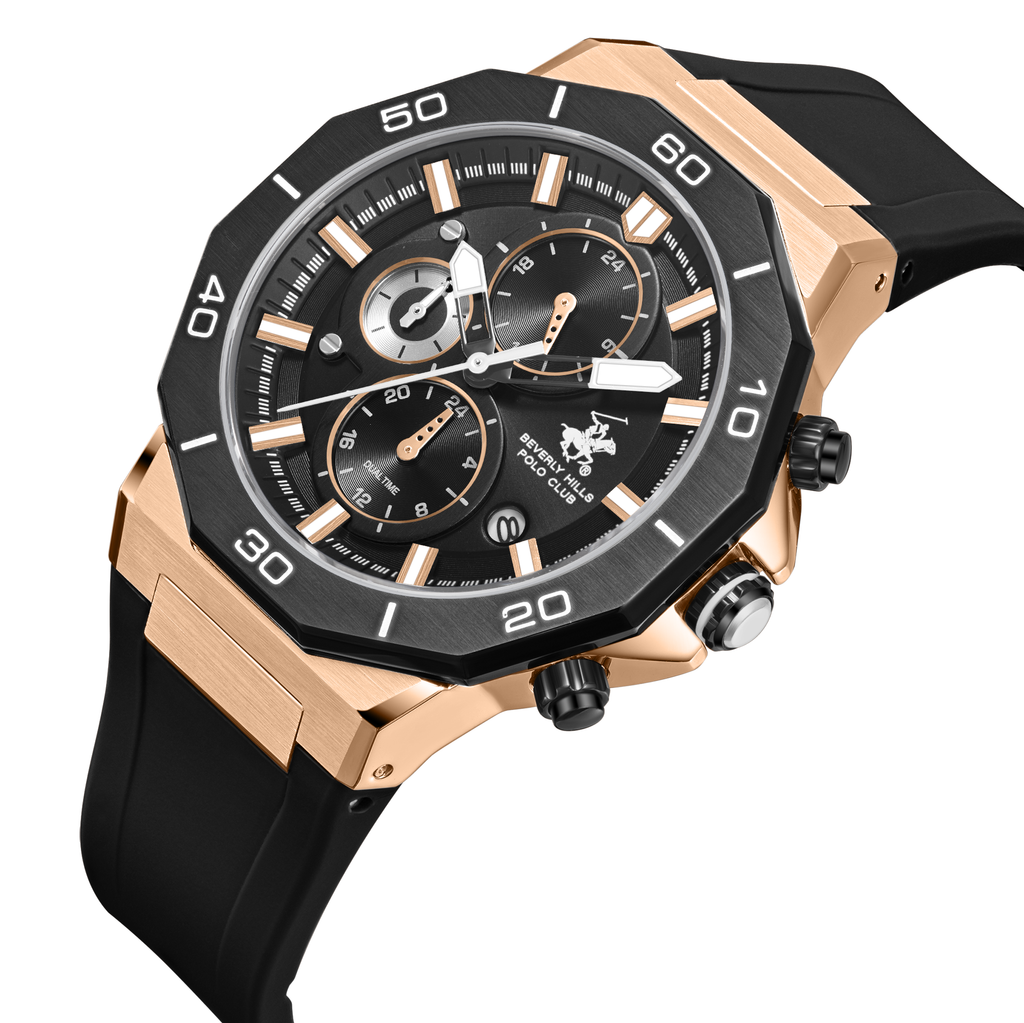 Beverly Hills Polo Club BP3784X.451 Silicone Strap & Clasp Detail - Zamana