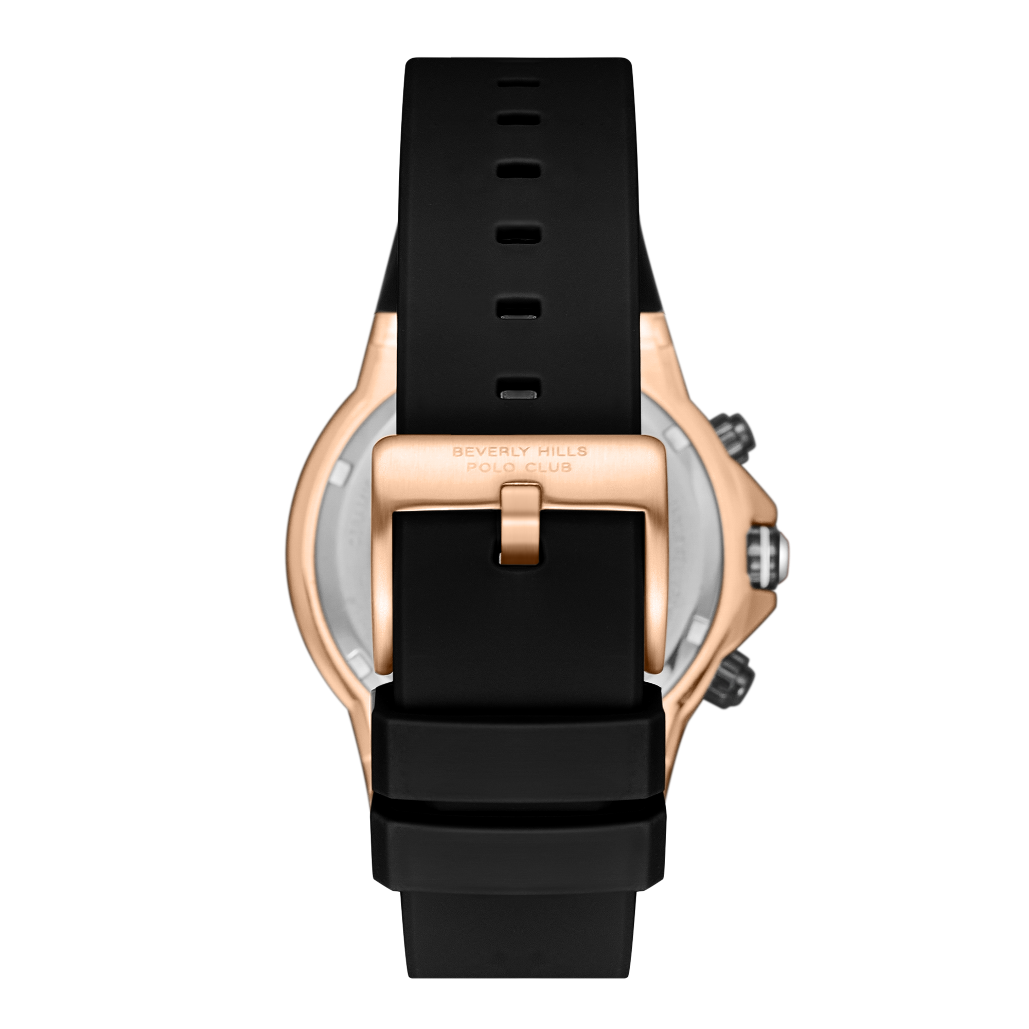 Beverly Hills Polo Club BP3784X.451 Men's Gun Black Dial Silicone Strap Watch - Photo 4 - Zamana
