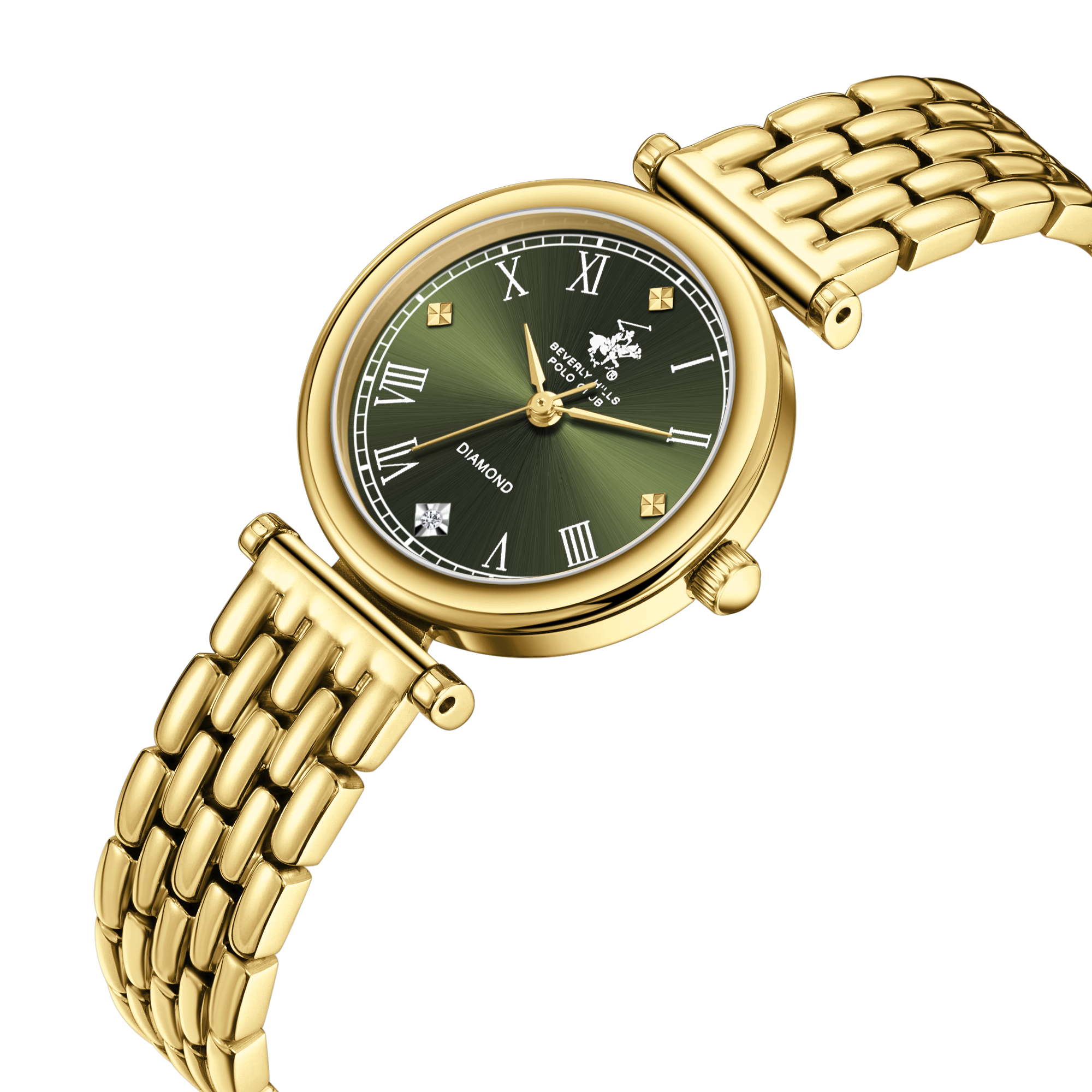 Beverly Hills Polo Club BP3894X.170 Women's Dark Green Dial Steel Strap Watch Secondary image