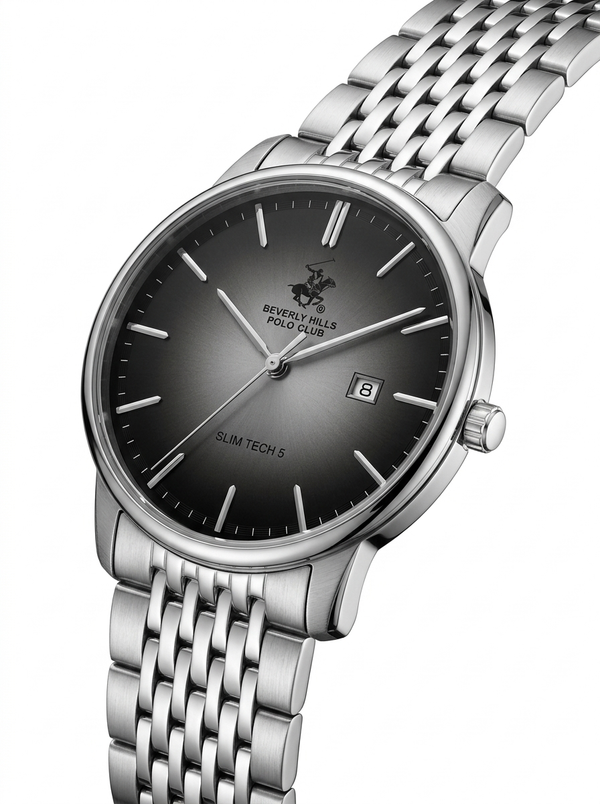 Beverly Hills Polo Club BP3895X.350 Men's Silver to Black Dial Steel Strap Watch - Photo 4 - Zamana
