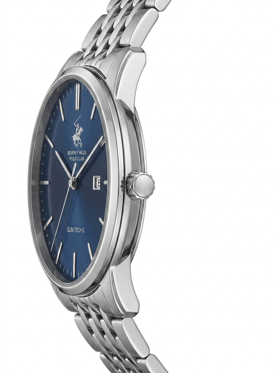 Beverly Hills Polo Club BP3895X.390 Men's Dark Blue Dial Steel Strap Watch Secondary image