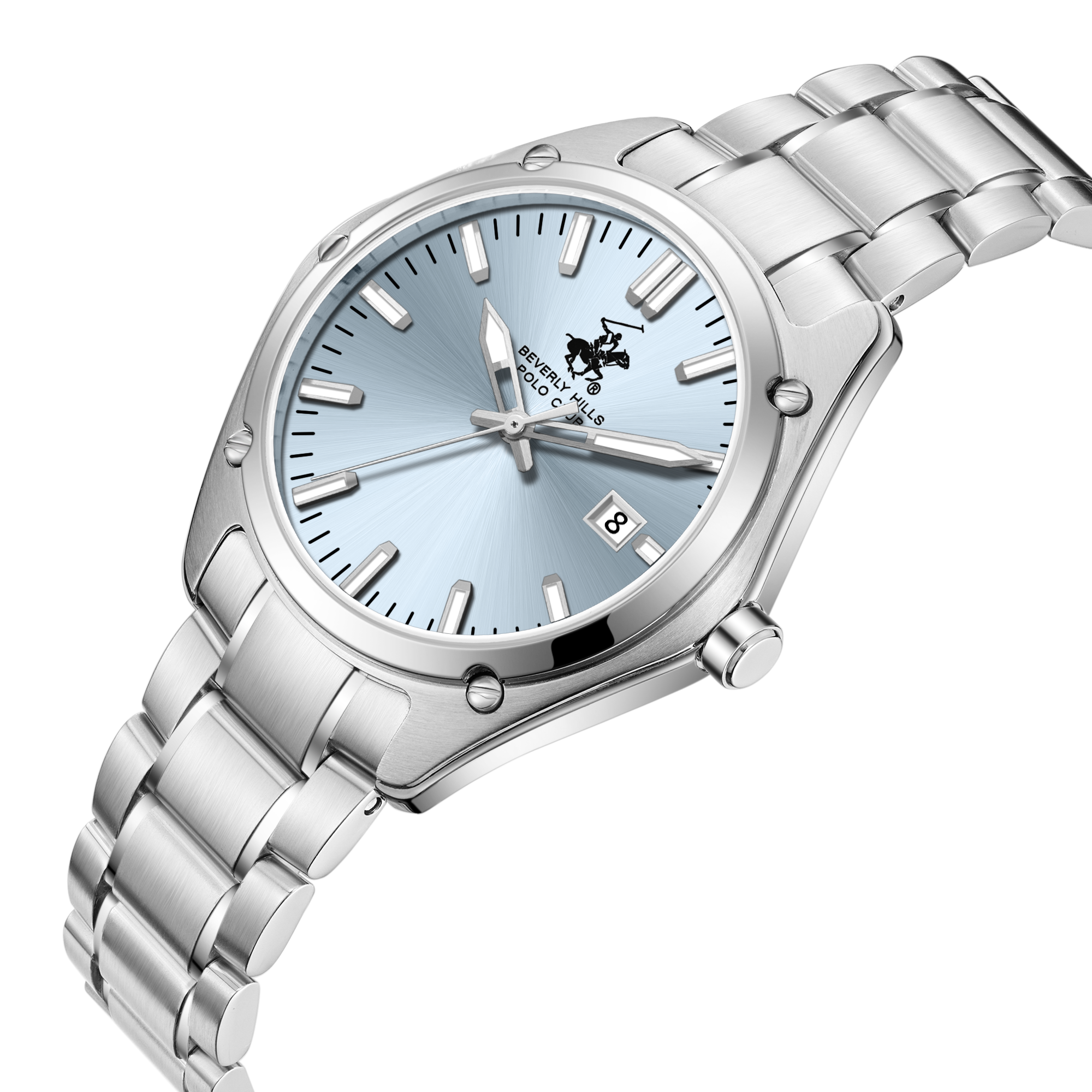 Beverly Hills Polo Club BP3896X.300 Men's Blue Dial Steel Strap Watch Secondary image