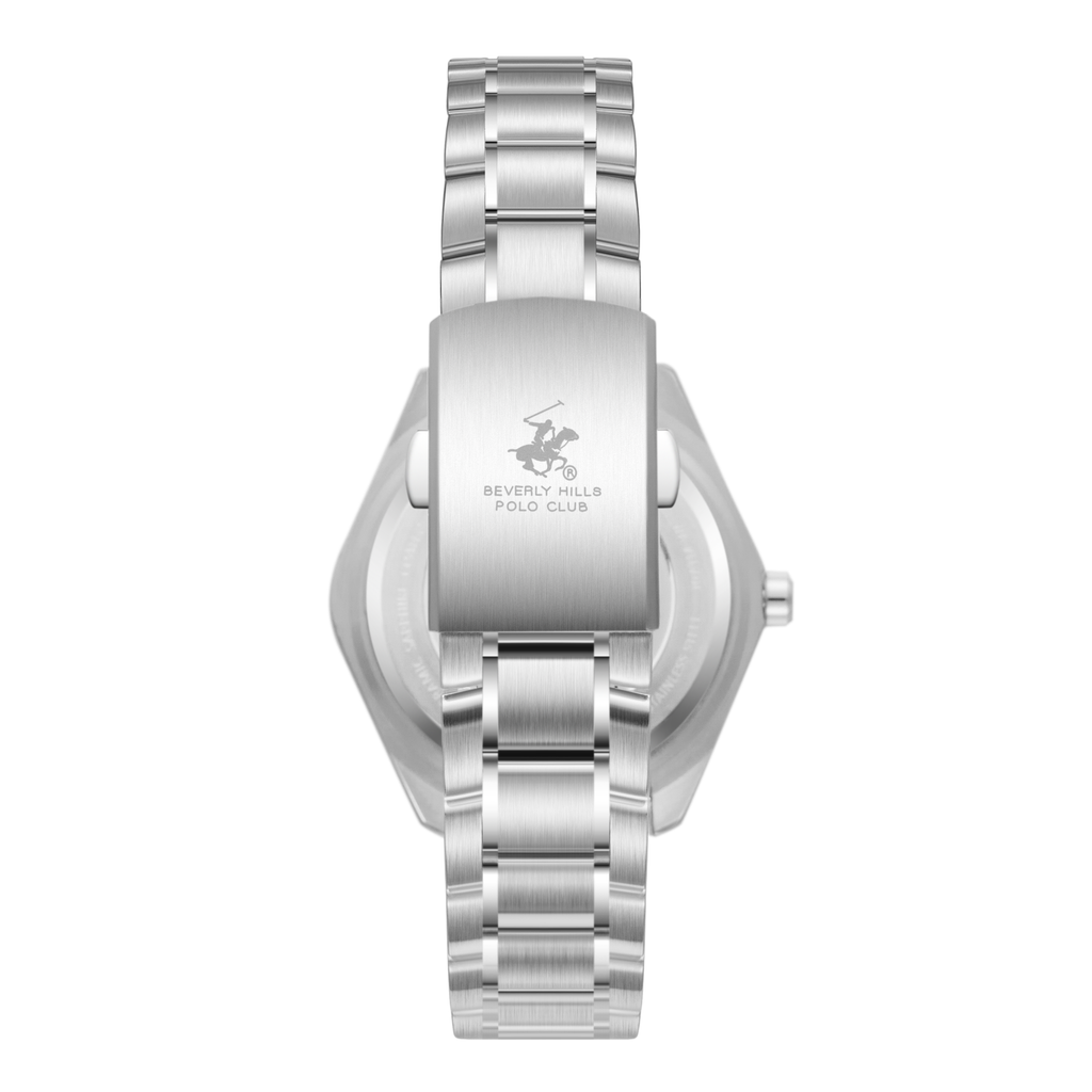 Beverly Hills Polo Club BP3896X.350 Men's Black Dial Steel Strap Watch - Photo 4 - Zamana
