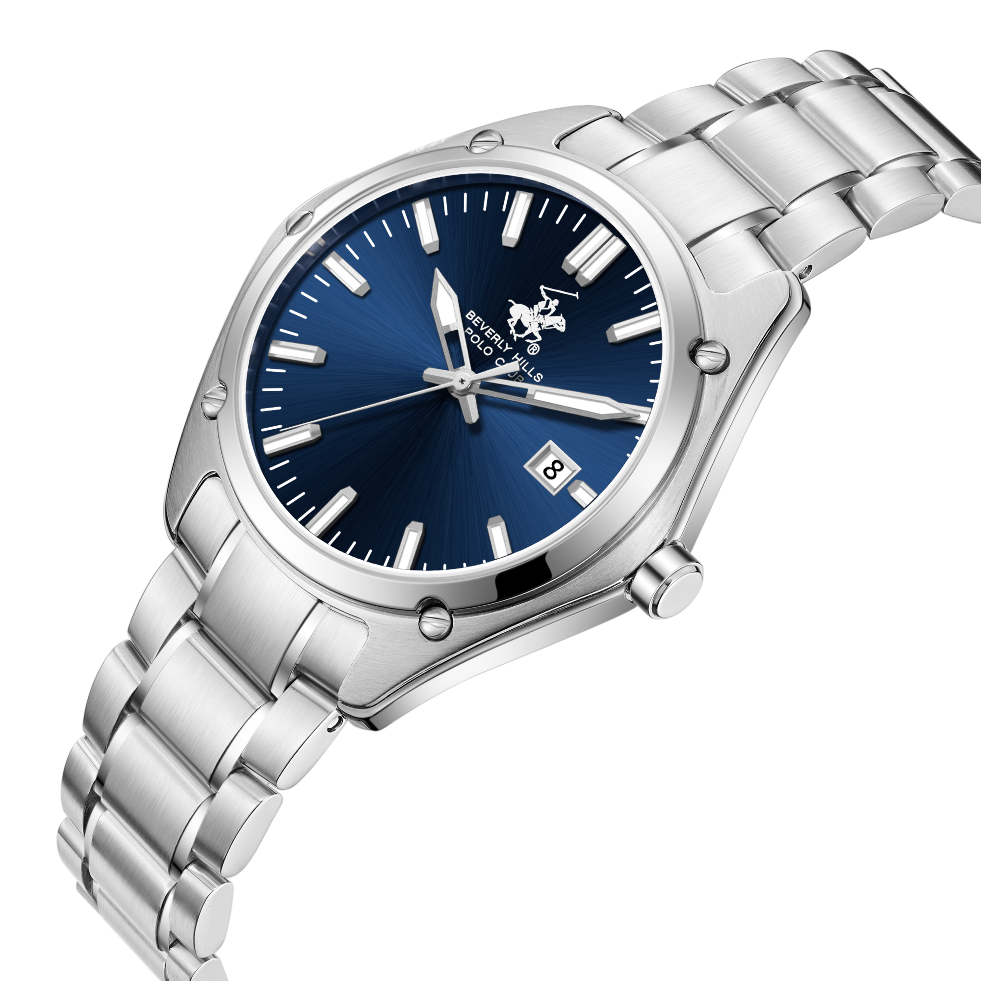 Beverly Hills Polo Club BP3896X.390 Men's Dark Blue Steel Strap Watch Secondary image
