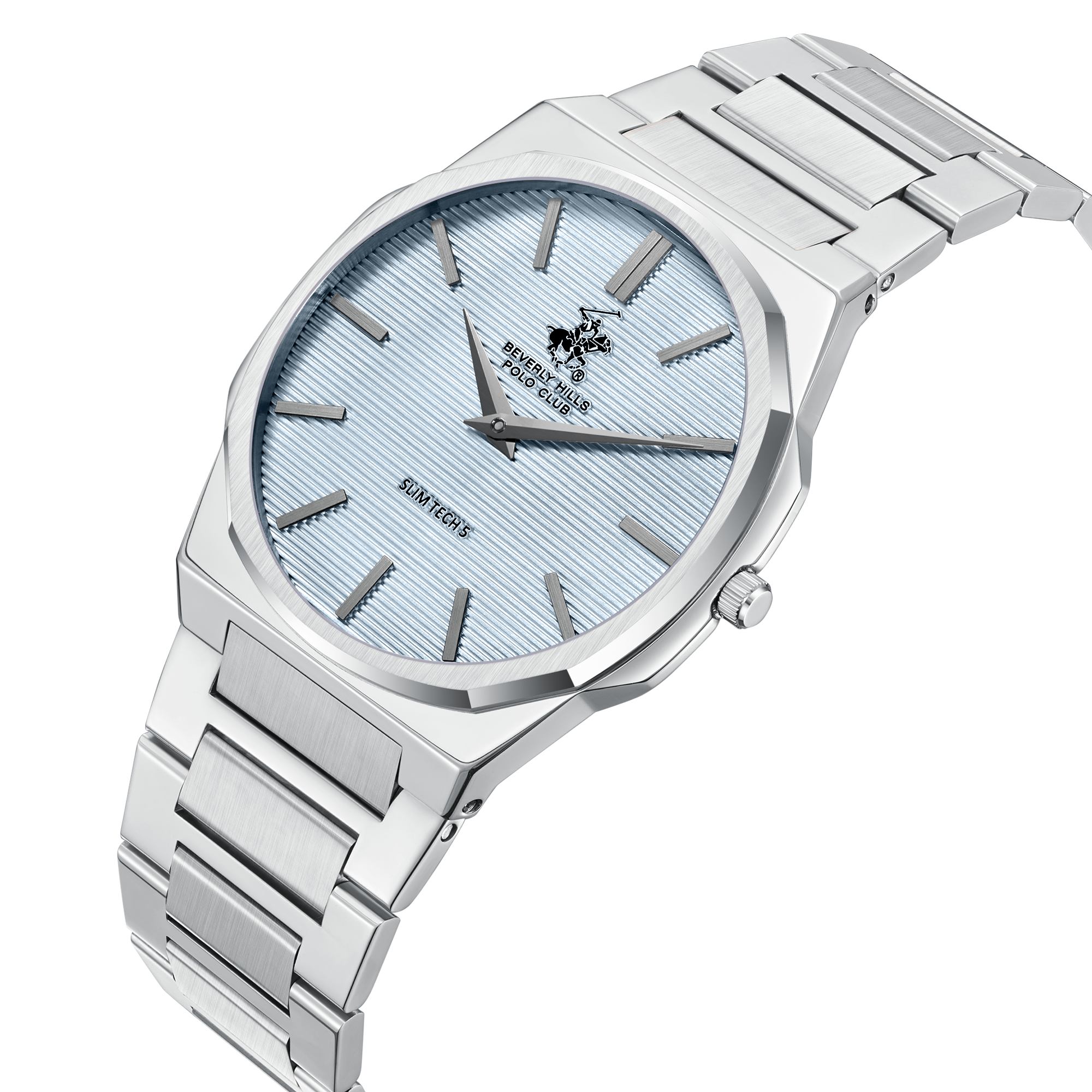 Beverly Hills Polo Club BP3897X.300 Men's Blue Dial Steel Strap Watch Secondary image
